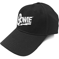 David Bowie- Flash Logo on a black baseball hat