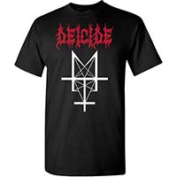 Deicide- Trifixion on front, End Of God on back on a black shirt