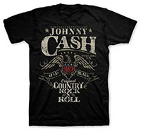 Johnny Cash- The Man In Black, Original Country Rock N Roll on a black shirt