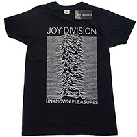 Joy Division- Unknown Pleasures on a black shirt