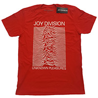 Joy Division- Unknown Pleasures on a red shirt