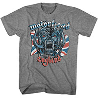 Motorhead- England on a graphite heather shirt