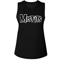 Misfits- Logo on a black girls tank shirt