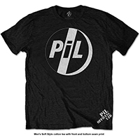 Public Image Limited- PiL (White Print)  & PiL Official on a black shirt