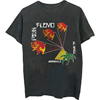 Pink Floyd- Animals Tour 77 on a charcoal shirt