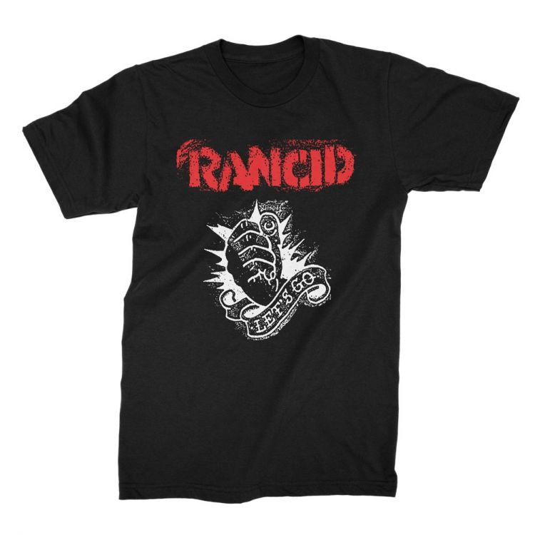 Rancid- Let's Go on a black shirt