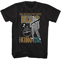 Elvis Presley- Sun Records Presents on a black shirt