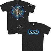 Tool- Logo on front & sleeve, Nerve Ending on back on a black shirt