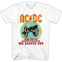 AC/DC- For Those About To Rock on a white shirt