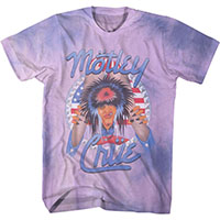 Motley Crue- Americana on a Pink With Purple Treated shirt 