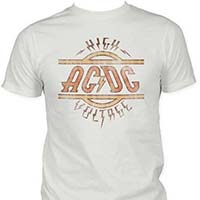 AC/DC- High Voltage on a vintage white ringspun cotton shirt (Sale price!)