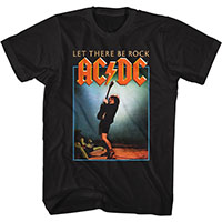 AC/DC- Let There Be Rock on a black shirt