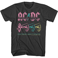 AC/DC- For Those About To Rock (Cannons) on a charcoal shirt