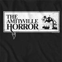 Amityville Horror- Logo on a black ringspun cotton shirt
