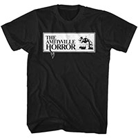 Amityville Horror- Logo on a black shirt