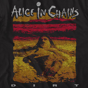 Alice In Chains- Dirt on a black shirt