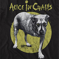 Alice In Chains- Dog on a black shirt
