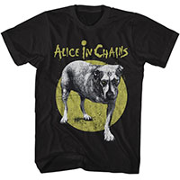 Alice In Chains- Dog on a black shirt