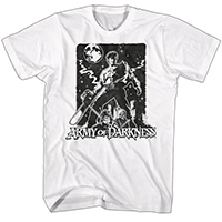 Army Of Darkness- Stark Night on a white shirt