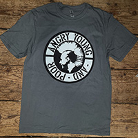 Angry Young And Poor- Classic Mohawk Logo on a ringspun cotton shirt (Various Colors)