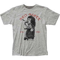 Bon Scott- 1946-1980 on a heather grey shirt (AC/DC) (Sale price!)