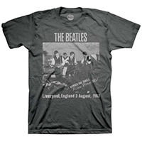 Beatles- Cavern Club on a charcoal ringspun cotton shirt