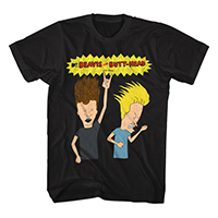 Beavis And Butthead- Rocking Out on a black shirt