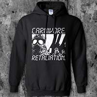 Carnivore- Retaliation on a black hooded sweatshirt (Sale price!)