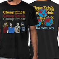 Cheap Trick- Band Pic on front, World Tour 1978 on back on a black shirt