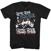 Cheap Trick- Red White And Blue Band Pic on a black shirt