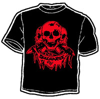 Discharge- Skulls on a black shirt