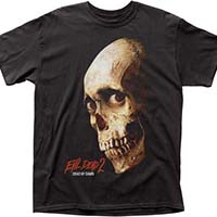 Evil Dead 2, Dead By Dawn- Skull (Color) on a black shirt (Sale price!)