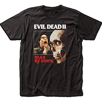 Evil Dead 2, Dead By Dawn- Skull & Ash Choke on a black ringspun cotton shirt (Sale price!)