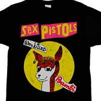 Sex Pistols- Who Killed Bambi on a black shirt