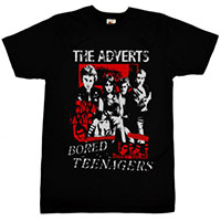 Adverts- Bored Teenagers on a black shirt