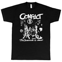 Conflict- The Serenade Is Dead on a black shirt