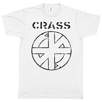 Crass- Logo & Symbol on a white shirt