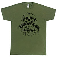 Discharge- The Price of Silence on an army green shirt