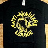 Anti Nowhere League- Fist on a black shirt