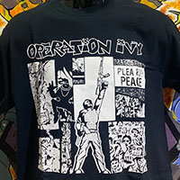 Operation Ivy- Plea For Peace on a black shirt