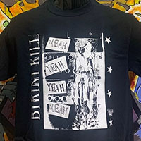 Bikini Kill- Yeah Yeah Yeah Yeah on a black shirt