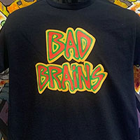 Bad Brains- Logo on a black shirt