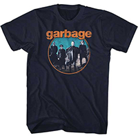 Garbage- Band Pic on a navy shirt