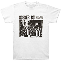 Husker Du- Land Speed Record on a white ringspun cotton shirt