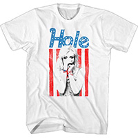 Hole- Flag on a white shirt