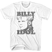 Billy Idol- Face on a white shirt