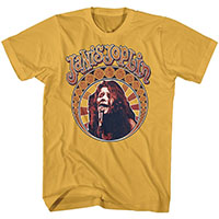 Janis Joplin- Singing on a ginger shirt