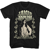 Janis Joplin- Sunflower Pic on a black shirt