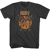 Kiss- 1976 Destroyer Triangle on a charcoal shirt