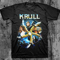 Krull- Collage on a black ringspun cotton shirt (Sale price!)